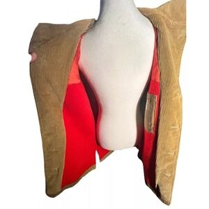 Vintage The Squire Men Corduroy Leather Wool Chore Coat Factory‎ 0846- Size 40